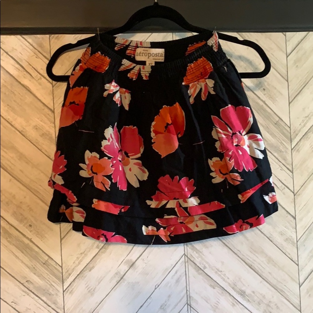 Aéropostale Flowered Mini Skirt